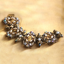 Load image into Gallery viewer, Encrusted Jewels &amp; Pearls Bracelet