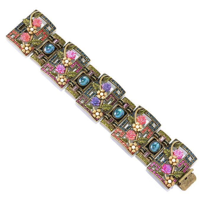 Art Deco Chinese Rose Screen Vintage Bracelet BR999