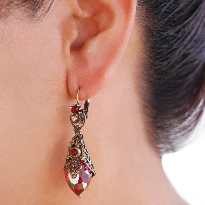 Crystal prism earrings hotsell