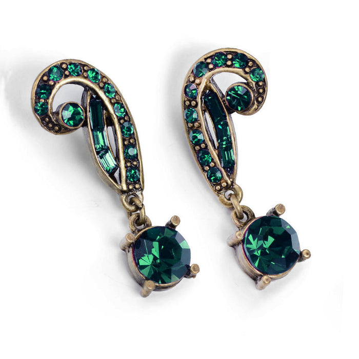 Art Deco Vintage Hollywood Crystal Earrings E1102