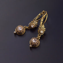 Load image into Gallery viewer, Victorian Rosette Earrings