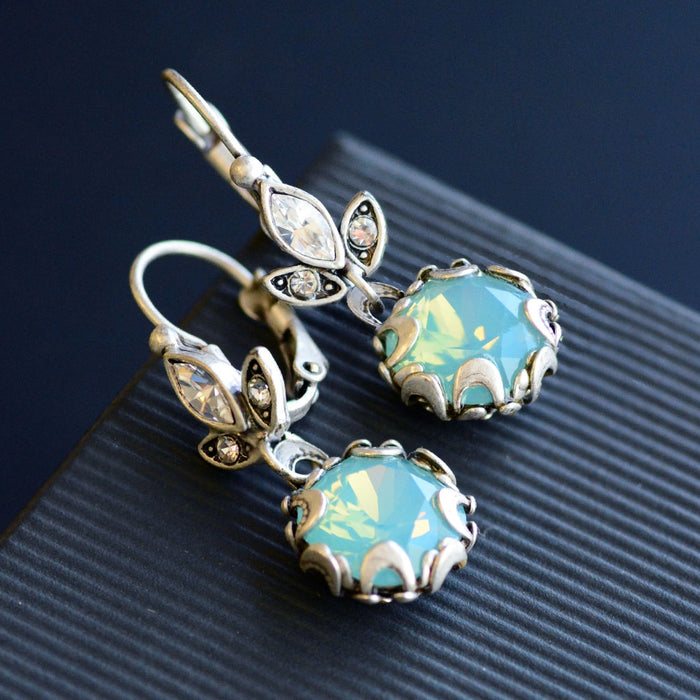 Cushion Cut Jewel Earrings E1182