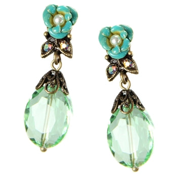 Crystal Rose Earrings E1212