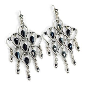 Retro Trellis Earrings E1221 - sweetromanceonlinejewelry