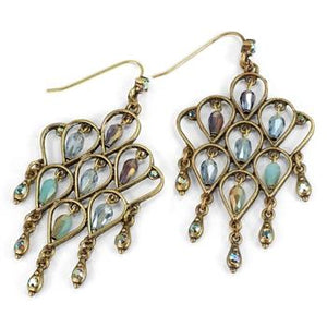 Retro Trellis Earrings E1221 - sweetromanceonlinejewelry