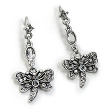 Load image into Gallery viewer, Little Dragonfly Crystal Earrings