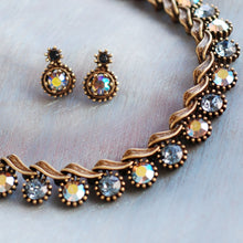 Load image into Gallery viewer, Double Stone Crystal Stud Earrings