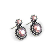 Load image into Gallery viewer, Double Stone Crystal Stud Earrings E1247