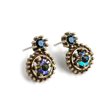 Load image into Gallery viewer, Double Stone Crystal Stud Earrings E1247