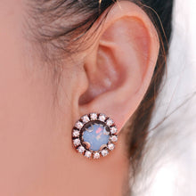 Load image into Gallery viewer, Crystal Halo Earrings
