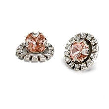 Load image into Gallery viewer, Crystal Halo Earrings E1256 - sweetromanceonlinejewelry