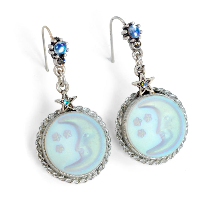 Iridescent Moon Earrings E1258-SIL