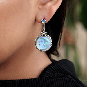 Iridescent Moon Earrings E1258-SIL