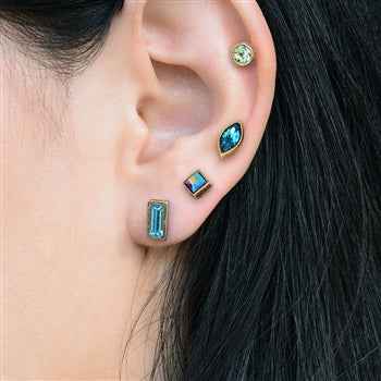 Set of 4 Crystal Stud Earrings E1259