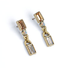 Load image into Gallery viewer, Baguette Post Earrings E1274