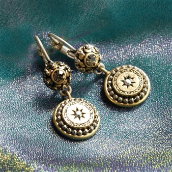Mini Medallion Victorian Style Earrings E1290