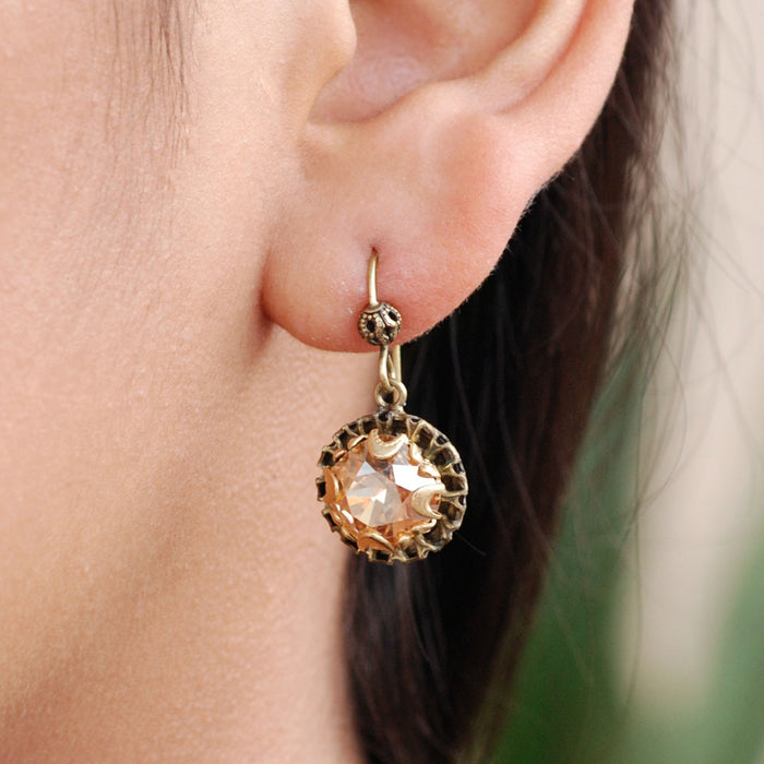 Crystal Dot Earrings