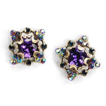 Load image into Gallery viewer, Cushion Cut Crystal Studs E1300
