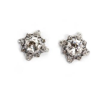 Cushion Cut Crystal Studs E1300 - sweetromanceonlinejewelry