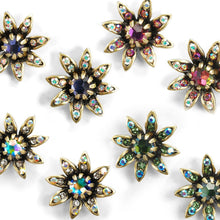 Load image into Gallery viewer, Night Flower Stud Earrings