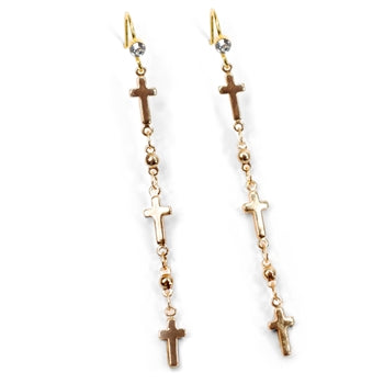 Keep the Faith Tiny Crosses Earrings E1321 - sweetromanceonlinejewelry