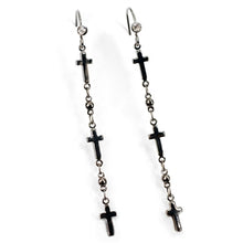 Load image into Gallery viewer, Keep the Faith Tiny Crosses Earrings E1321 - sweetromanceonlinejewelry