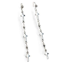 Load image into Gallery viewer, Keep the Faith Tiny Crosses Earrings E1321 - sweetromanceonlinejewelry