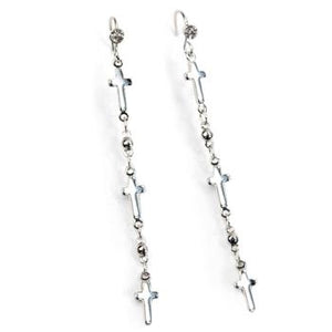 Keep the Faith Tiny Crosses Earrings E1321 - sweetromanceonlinejewelry