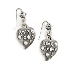 XO Heart Earrings E1326