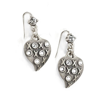 XO Heart Earrings E1326