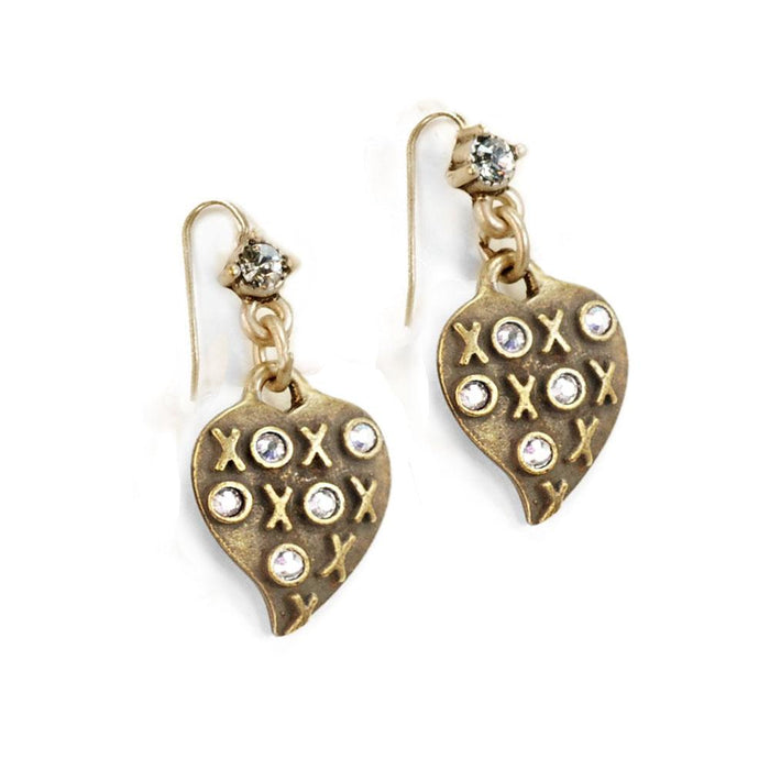 XO Heart Earrings E1326