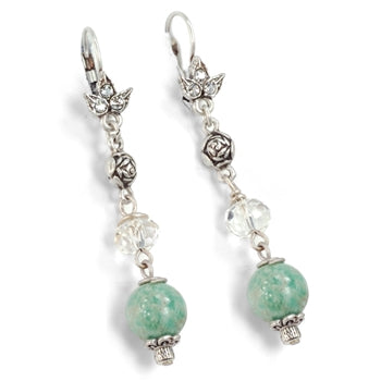 Aventurine Bead Earrings E1337