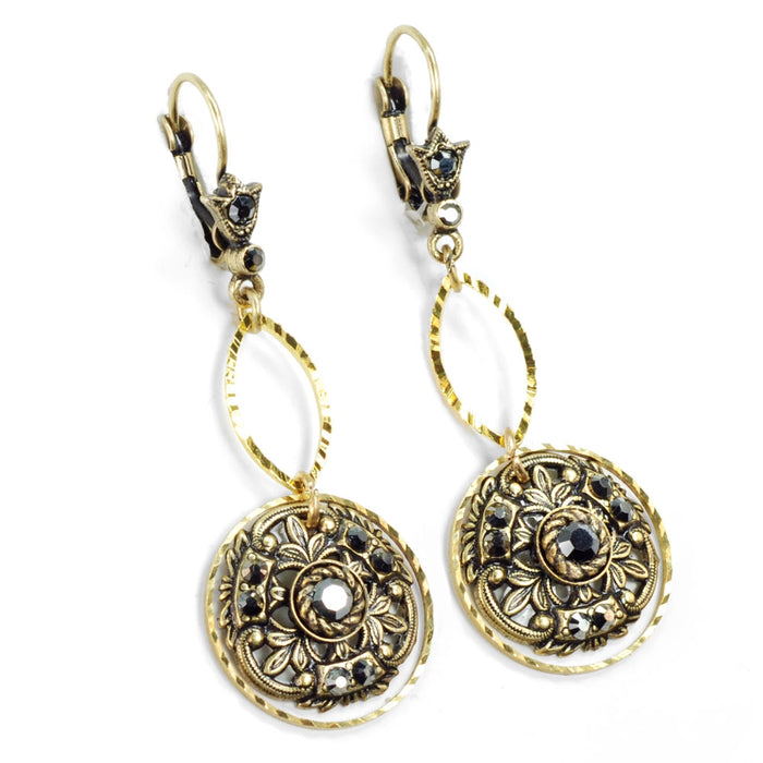 Window to the Soul Vintage Medallion Earrings E1338