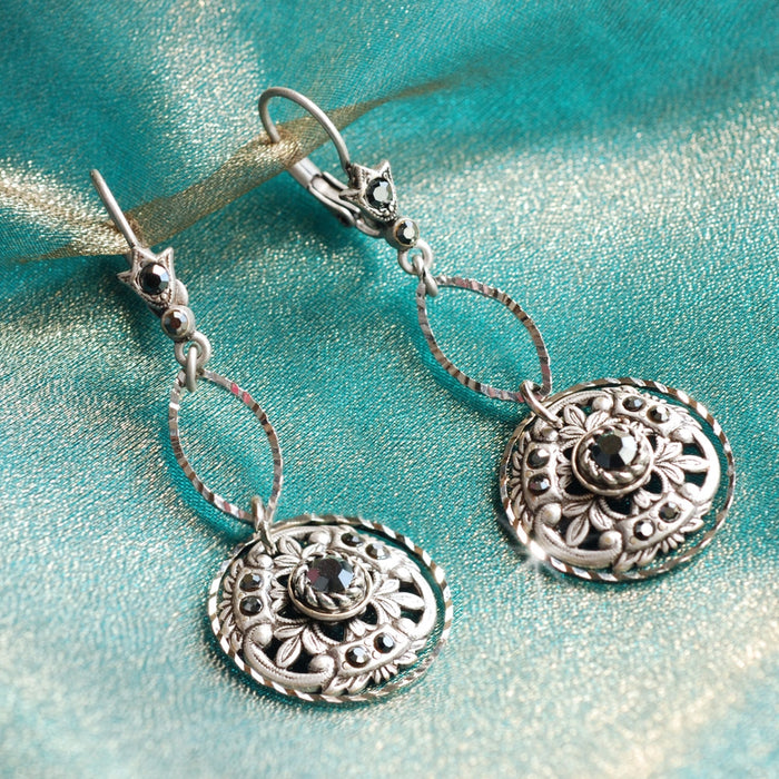 Window to the Soul Vintage Medallion Earrings E1338