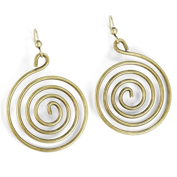 1970s Spiral of Love Earrings E1363 Sweet Romance Sweet