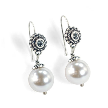 Laguna Beach Pearl Earrings E1364 - sweetromanceonlinejewelry