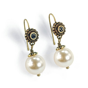 Laguna Beach Pearl Earrings E1364 - sweetromanceonlinejewelry