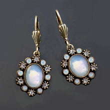 Load image into Gallery viewer, Oval Crystal Classic Earrings E1444