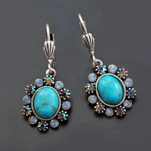 Load image into Gallery viewer, Oval Crystal Classic Earrings E1444