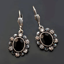 Load image into Gallery viewer, Oval Crystal Classic Earrings E1444