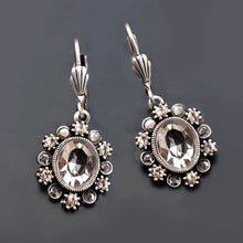 Load image into Gallery viewer, Oval Crystal Classic Earrings E1444
