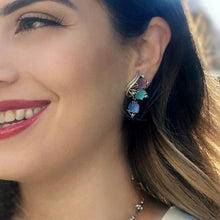 Load image into Gallery viewer, Triple Satin Tulips Earrings