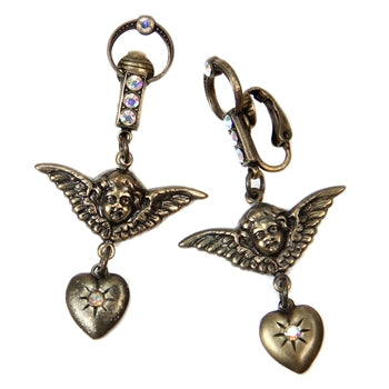 Cherub Doorknocker Clip-On Earrings E161-C