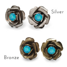 Load image into Gallery viewer, Birth Month Crystal Rose Stud Earrings E1981