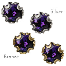 Load image into Gallery viewer, Birth Month Cushion Cut Stud Earrings