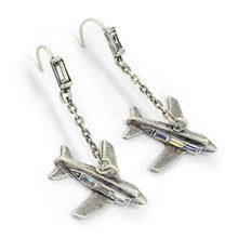 Load image into Gallery viewer, Retro Airplanes Earrings E215