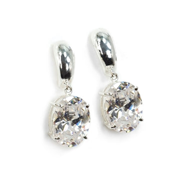 Oval Cubic Zirconia Earrings