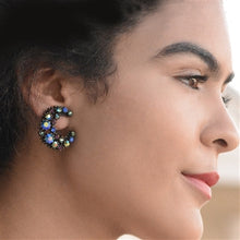 Load image into Gallery viewer, Indigo Blue Moon Earrings