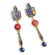 Load image into Gallery viewer, Tango Candy Glass Earrings E470