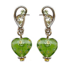 Load image into Gallery viewer, Millefiori Glass Candy Earring E583 - sweetromanceonlinejewelry